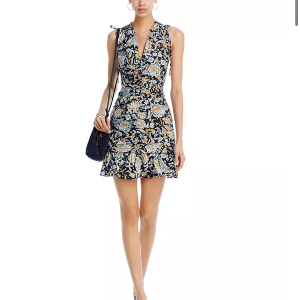 veronica beard jackson sleeveless patterned dress size 6
